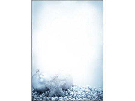 sigel Papier à motif de Noël 'Blue Mystery', A4, 90 g/m2