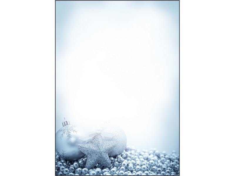 sigel Papier à motif de Noël 'Blue Mystery', A4, 90 g/m2
