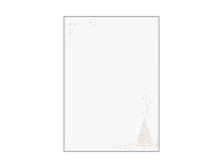 sigel Papier à motif de Noël 'Golden Tree', A4, 90g/m2
