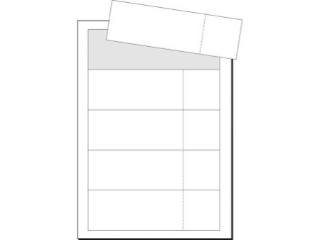sigel Billet d'entrée, 180 x 55 mm, imprimable, extra blanc