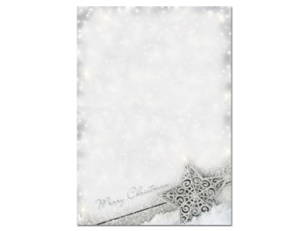 sigel Papier à motif de Noël 'Brilliant Star', A4, 90 g/m2