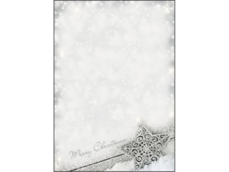 sigel Papier à motif de Noël 'Brilliant Star', A4, 90 g/m2