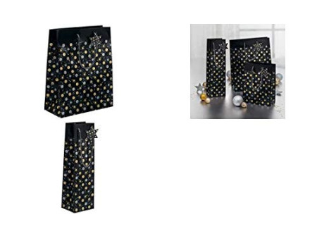 sigel Sac cadeau de Noël pour bouteille 'Stardust', 157 g/m2