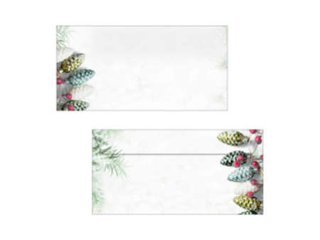 sigel Enveloppe à motif de Noël 'Christmas Garland, long