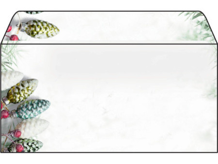 sigel Enveloppe à motif de Noël 'Christmas Garland, long