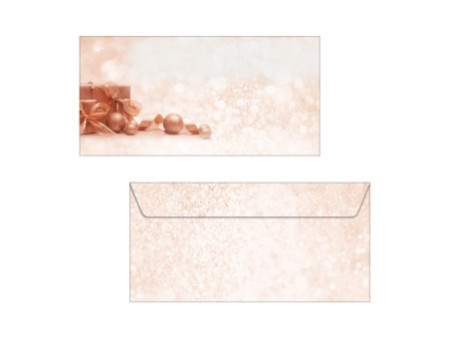 sigel Enveloppe à motif de Noël 'Golden Dream', format long