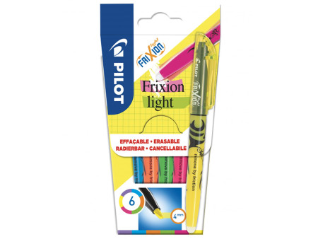 PILOT Surligneur FRIXION light, étui de 6