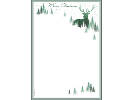 sigel Papier à motif de Noël 'Christmas Forest', A4, 90 g/m2