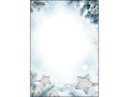 sigel Papier à motif de Noël 'Snow Star', A4, 90 g/m2