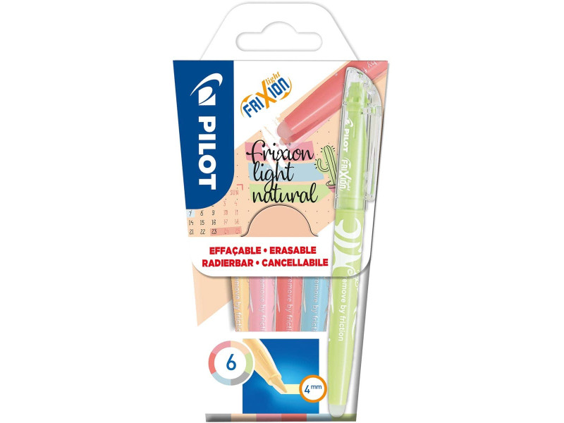 PILOT Surligneur FRIXION light Natural, étui de 6