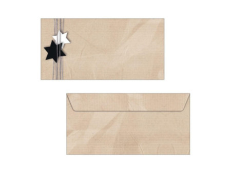 sigel Enveloppe à motif de Noël 'Christmas Wrapping', long