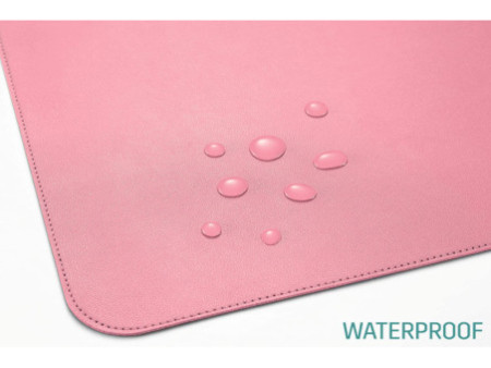 sigel Sous-main, similicuir, enroulable, rose/argent