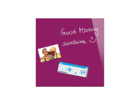Be!Board Tableau magnétique en verre (L)450x(H)450 mm,violet