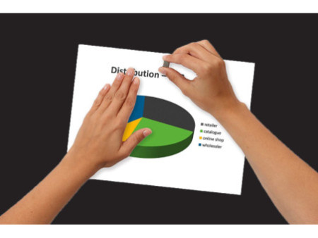 Be!Board Tableau magnétique en verre (L)900x(H)600 mm, noir