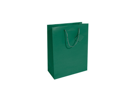 sigel Sac cadeau, vernis mat, taille: L, vert opaline