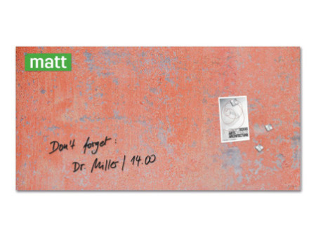 sigel Tableau magnétique en verre artverum Red Wall
