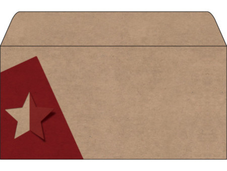 sigel Set d'enveloppes à motif de Noël 'Cut-out style', long