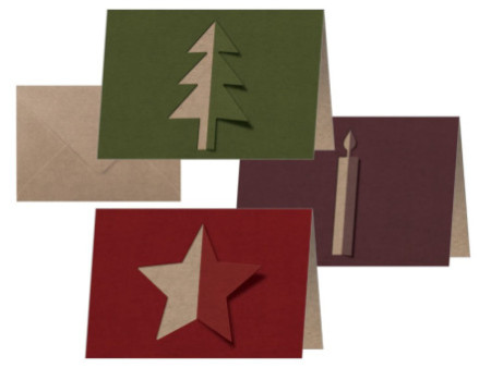 sigel Set de cartes de Noël 'Cut-out style', A6