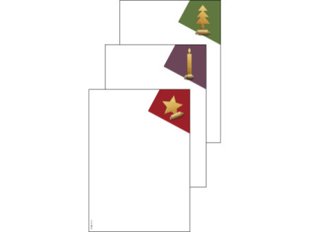sigel Set de papier motif de Noël 'Cut-out style', A4