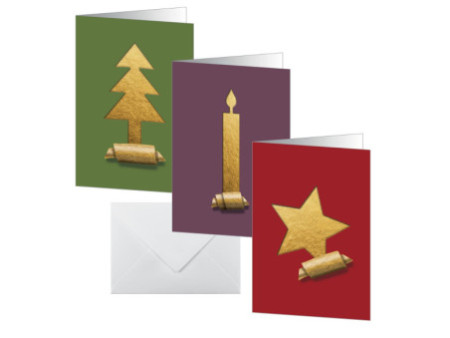 sigel Set de cartes de Noël 'Cut-out style', A6, pour