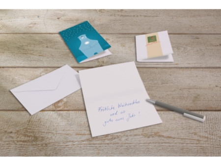 sigel Set de cartes de Noël 'Cut-out style', long (2/3 A4),