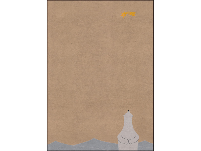 sigel Papier à motif de Noël 'Polar bear with...', A4
