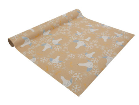 sigel Papier cadeau de Noël 'Polar bear with...' en rouleau