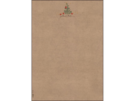 sigel Papier à motif de Noël 'Christmas with apples, A4