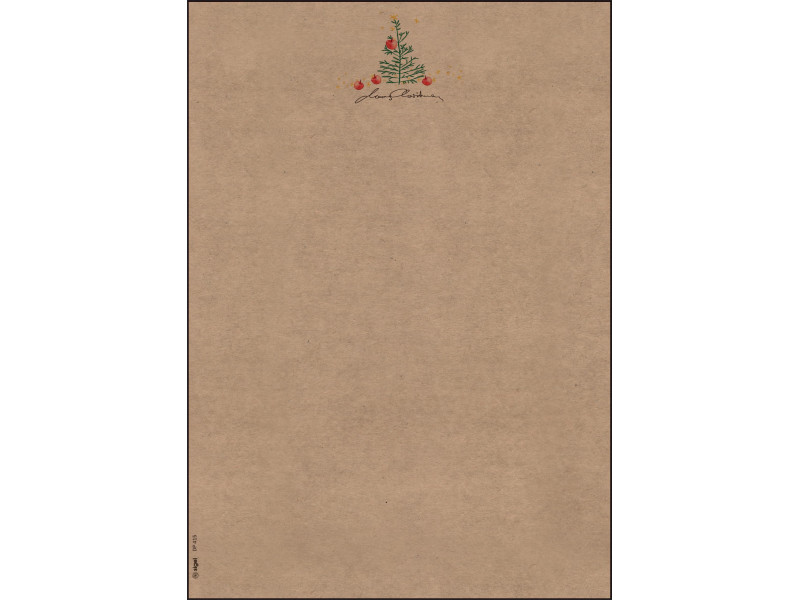 sigel Papier à motif de Noël 'Christmas with apples, A4
