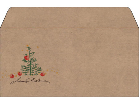 sigel Enveloppe de Noël 'Christmas with apples', long