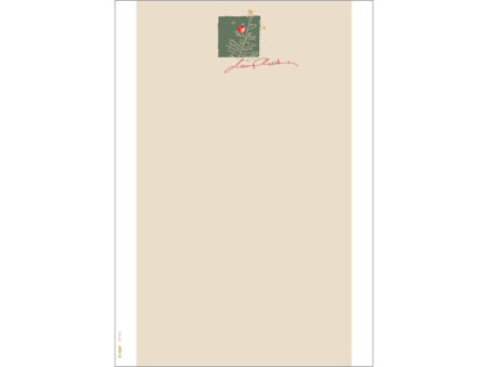 sigel Papier à motif de Noël 'Christmas with apples, A4
