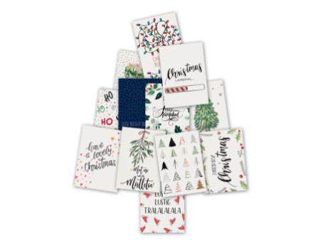 sigel Set de cartes postales de Noël 'Colourful Chrismas',A6