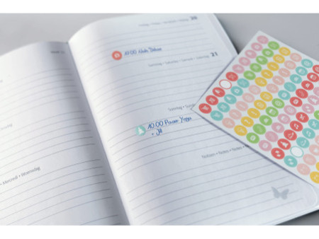 sigel Agenda de poche Jolie Feel 2026, textile, A6, rose