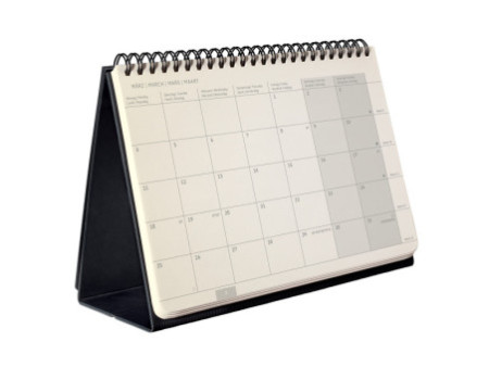 sigel Calendrier de table Conceptum 2026, env. A5, noir