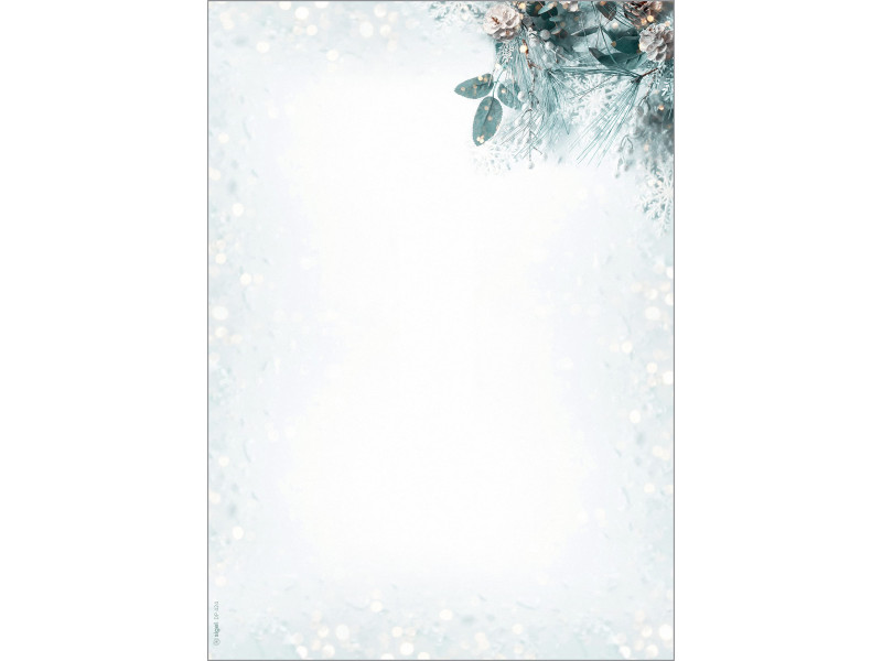 sigel Papier à motif de Noël 'Eucalyptus magic', A4