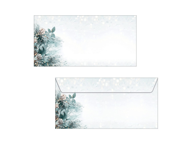 sigel Enveloppe à motif de Noël 'Eucalyptus magic'