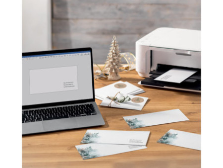 sigel Enveloppe à motif de Noël 'Eucalyptus magic'