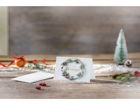 sigel Carte de Noël 'Christmas wreath', A6 paysage