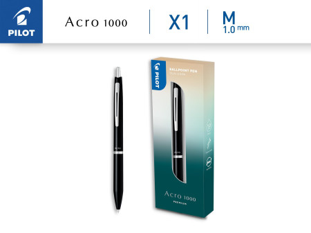 PILOT Stylo à bille ACRO 1000 PREMIUM, Black