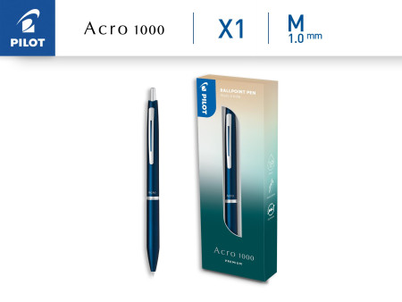 PILOT Stylo à bille ACRO 1000 PREMIUM, Navy