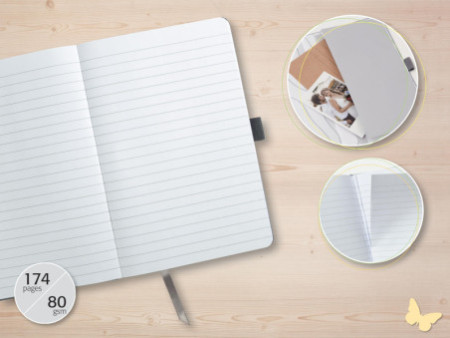 sigel Carnet de notes Jolie Flair, simili cuir, A6, violet