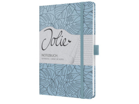 sigel Carnet de notes Jolie Beauty 'Blue Monstera', A5