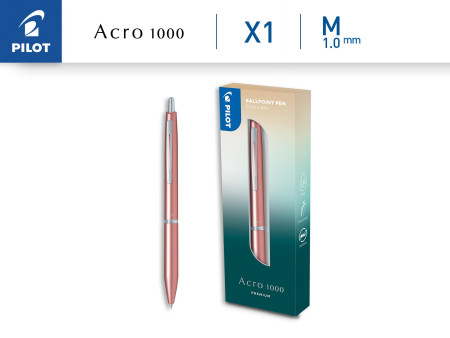 PILOT Stylo à bille ACRO 1000 PREMIUM, Coral Gold