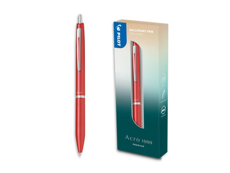 PILOT Stylo à bille ACRO 1000 PREMIUM, Metal Coral Pink
