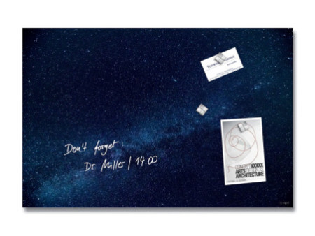 sigel Tableau magnétique en verre Artverum design Galaxy