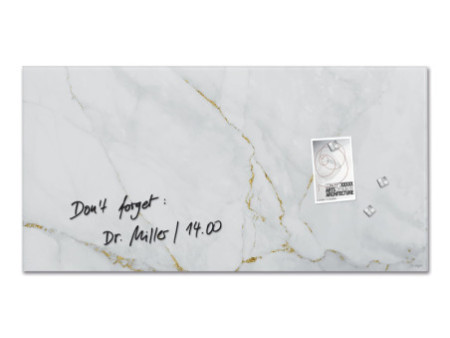 sigel Tableau magnétique en verre Artverum Design Marbre &