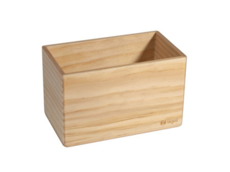sigel Pot à crayon en bois pour tableau magnétique blanc