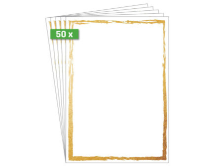 sigel papier Design 'Golden frame', A4, 200 g/m2