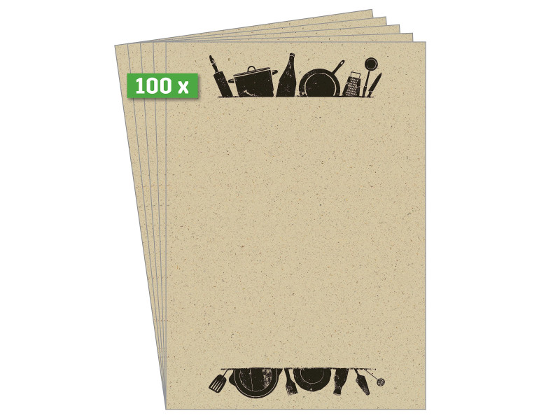 sigel Papier Design 'Kitchen utensils', A4, 100 g/m2