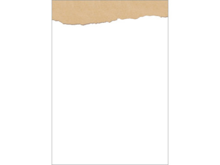 sigel Papier à motif, A4, 90 g/m2, motif 'Torn kraft paper'